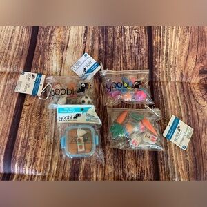 NEW Yoobi One For You, One For Me Set of 4 Eraser Packs (Animals, Food, Easter)